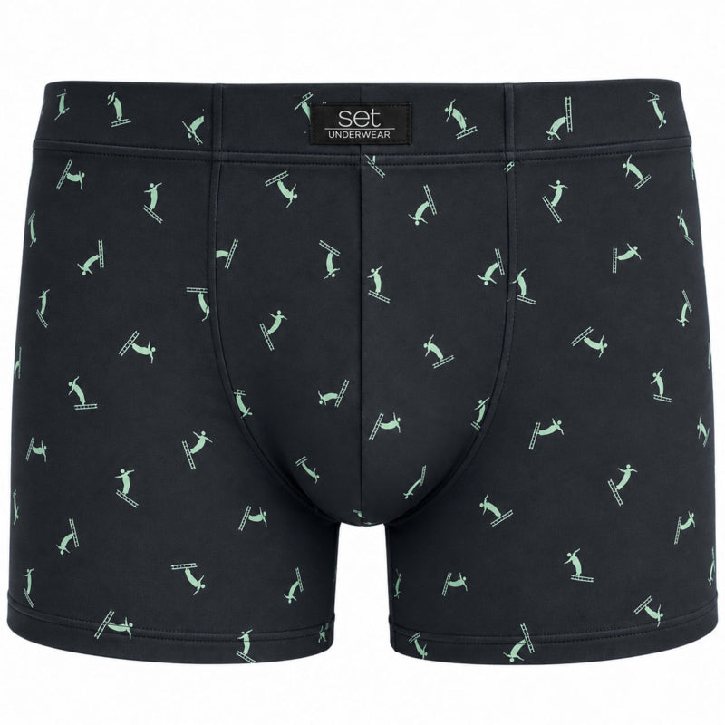 Set boxershort microvezel Ski zwart