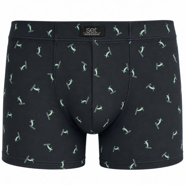 Set boxershort microvezel Ski zwart