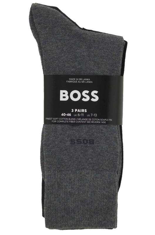 Heren sokken Boss 6-paar zwart-grijs-blauw