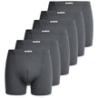 Boxershorts microvezel SET  6 x antraciet