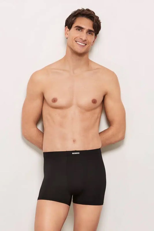 Set Boxershort Urban microvezel kort model zwart