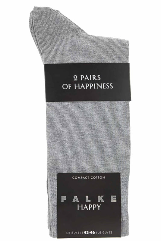 Heren sokken Falke happy 6-paar grijs