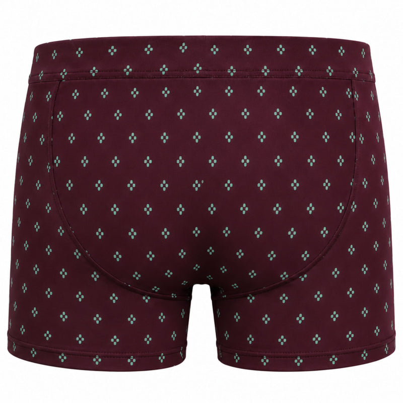 Set boxershort microvezel Tie bordeaux