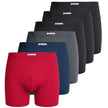 Boxershorts 1878 microvezel  SET 3 x zwart en 3 kleurtinten