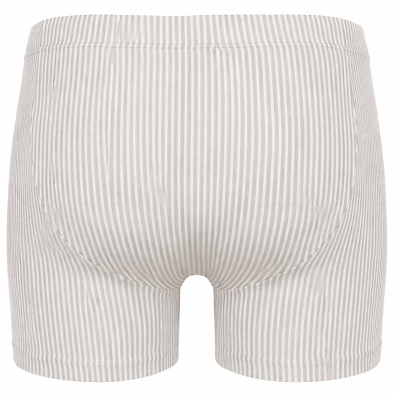 Boxershort stretch katoen grijs gestreept