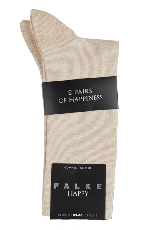 Heren sokken Falke happy 6-paar beige