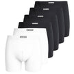 Boxershorts microvezel SET  4 zwart + 2 wit