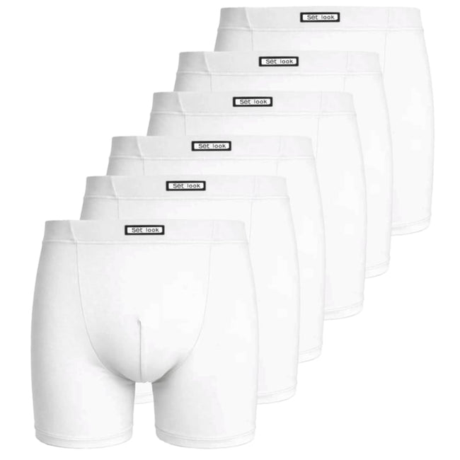 Boxershorts microvezel SET 6-pack wit