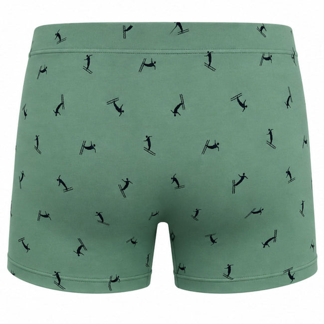 Set boxershort microvezel Ski groen
