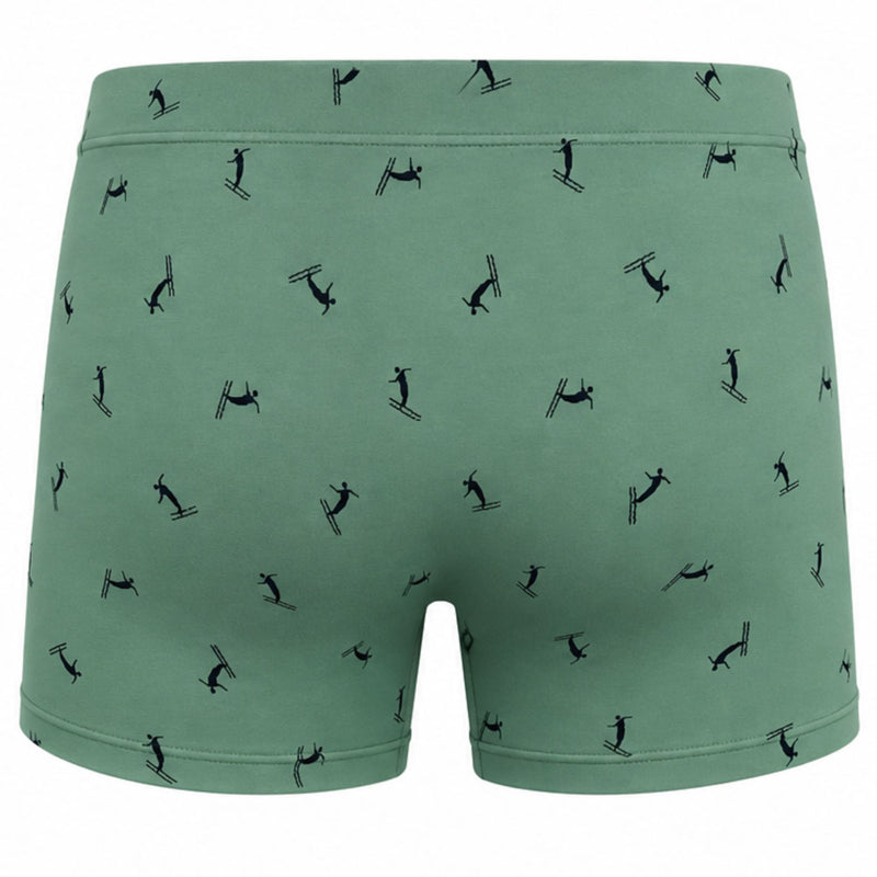 Set boxershort microvezel Ski groen