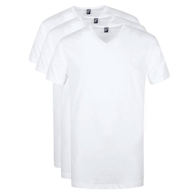 Vermont T-shirts Alan Red wit 3-pack