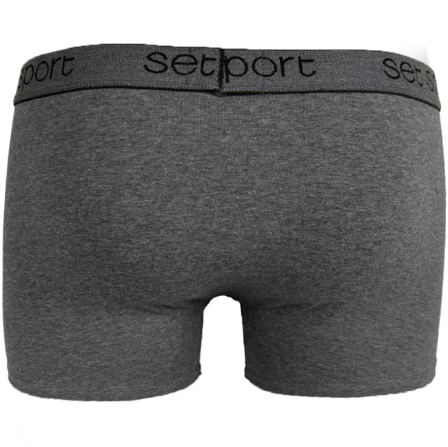 SET sport boxershort 18452 kort model grijs