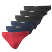 String merk SET  microvezel 6-pack zwart-rood-blauw