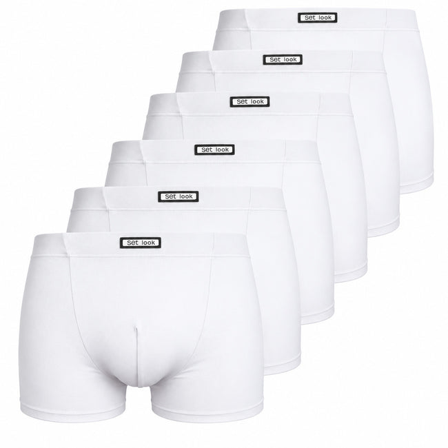 Boxershorts microvezel SET 6-pack wit