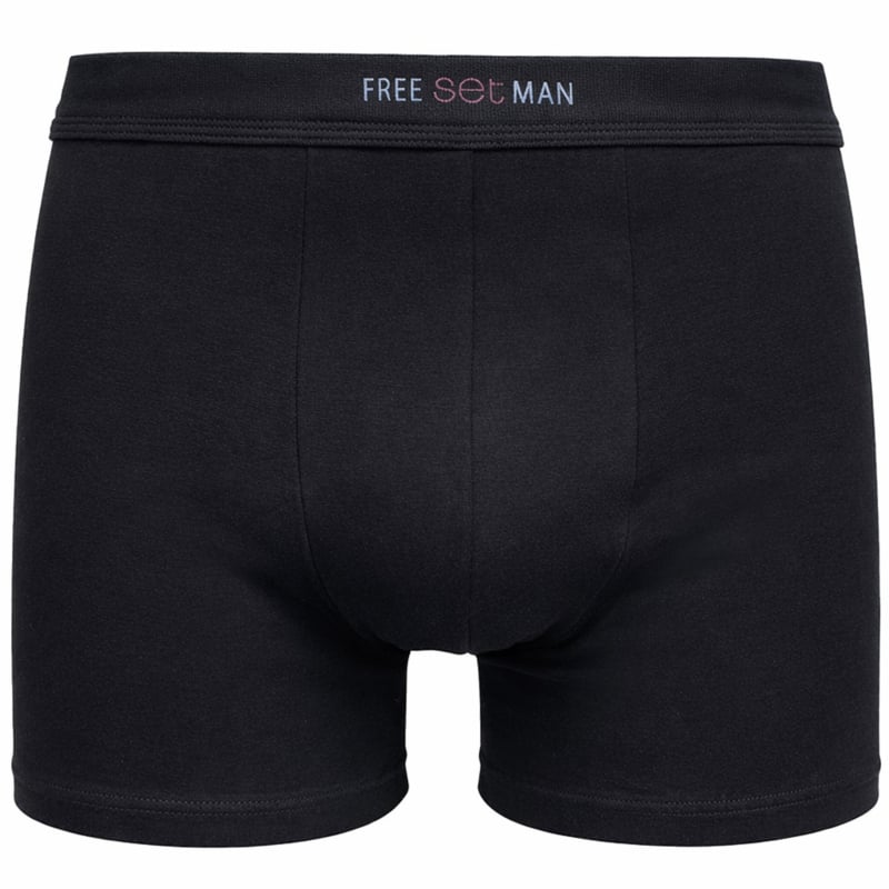 Boxershort Set stretch katoen zwart