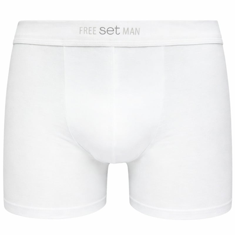 Boxershort Set stretch katoen wit