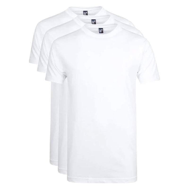 Virginia T-shirts Alan Red wit 3-pack